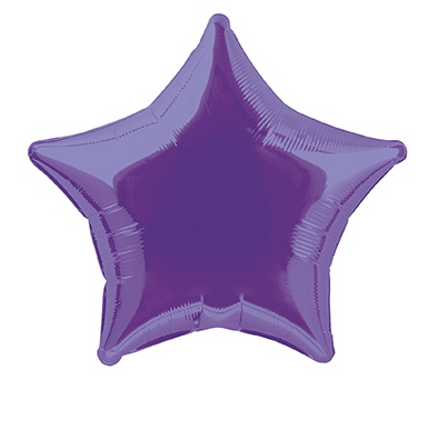 Folienballon Stern lila, 1 St.-  VE 5