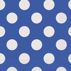 Servietten Punkte blau Party Dekoration und Partyzubehör Punkte
